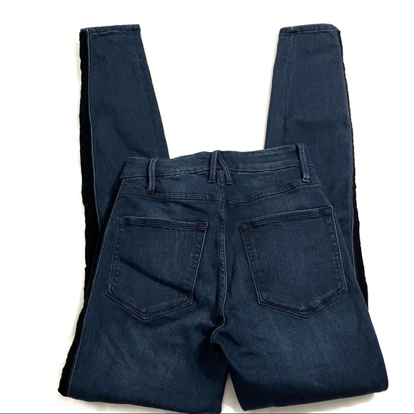 Good American Velvet Stripe High Waist Skinny 24 - Picture 8 of 13